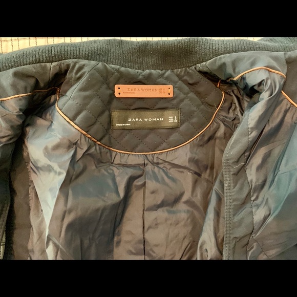 Zara Woman Blue Quilted Vest - Picture 4 of 4